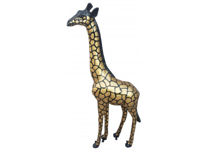 Designer Giraffefigur Statu Moderne Figuren Statuen Dekoratioun Deko Gaart Nei