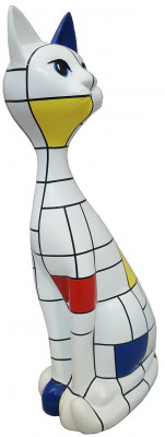 Designer Kaz Dekorativ Statuen Modern Bemoolt Figuren Abstrakt Statuen 95cm