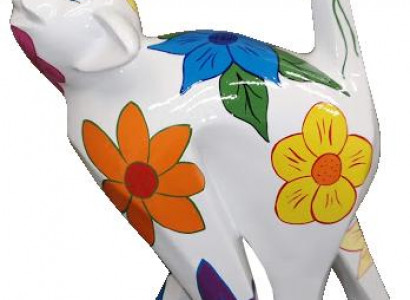 Abstrakt Figur Aff 55cm Abstrakt Design faarweg Skulpturen Statuen Dekoratioun