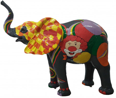 Designer Figur Statu Modern Figuren Dekoratioun Elefant Deko Gaart Skulpturen