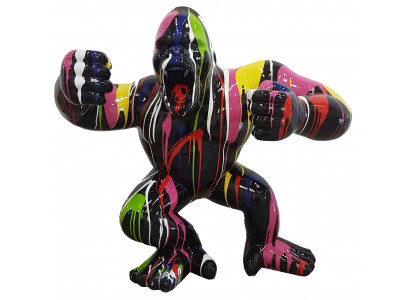 Designerfigur Statu moderne Figuren Statuen Dekoratioun Deko Gorilla Gaart Nei