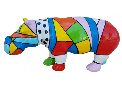 Designer Abstrakt Figur Modern Figuren Dekoratioun Nilpferd Gaart Skulpturen