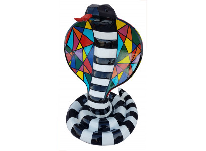 Designer Abstrakt Modern Figur Schlaang Kobra Deko Gaart Skulpturen Schlaang