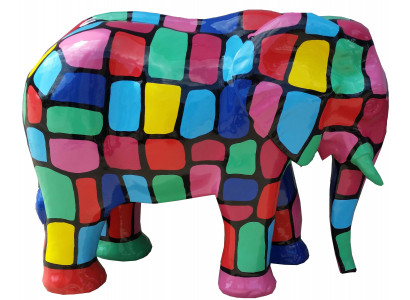 Designer Figur Statue Modern Figuren Dekoratioun Elefant Deko Gaart Skulpturen