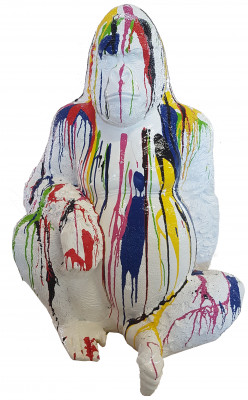 Designer Figur Statue Modern Figuren Statuen Dekoratioun Deko Gorilla Gaart Nei