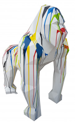 Designer Figur Statue Modern Figuren Statuen Dekoratioun Deko Gorilla Gaart Nei