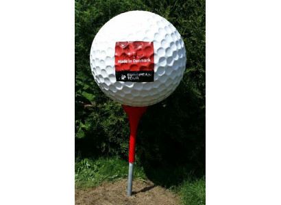 Designer Figuren Modern Dekoratiounen Gaart Deko Figuren Golfball Skulptur