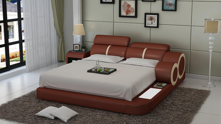 Polster Design Luxus Bett Betten Lieder Schlofzëmmer 140/160/180 LB8816