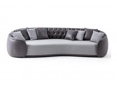 Viersëtzer Chesterfield Sofa 4 Sëtzer Gro Stoffsofa Stoff Polstersofa