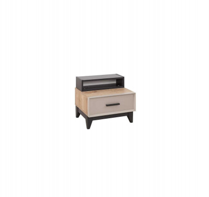 Garnitur Kannerzëmmer Bett Kannerbett brong Holz Sets Jugendbett 5-deelech