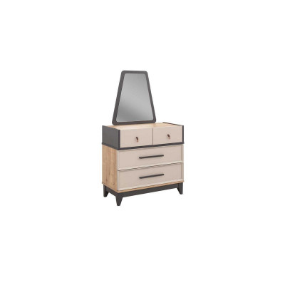 Set Kannerzëmmer Bett Schaf Braun Holz Set Jugendbett 5tlg Miwwelen