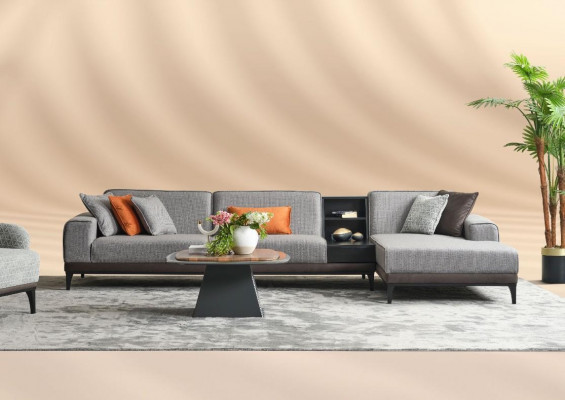 Wunnlandschaft Ecksofa Canapé L-Form Grouss Sofa Gro Modern Polstersofa