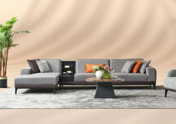 Wunnlandschaft Ecksofa Canapé L-Form Grouss Sofa Gro Modern Polstersofa