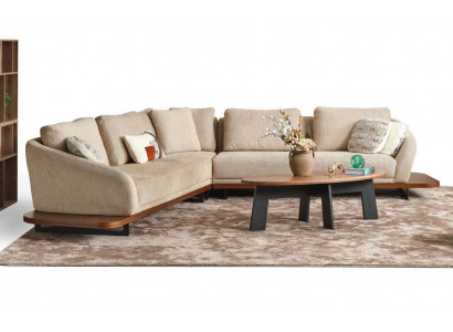 Polstersofa Ecksofa L Form Sofa Wunnlandschaft Sofas Beige Modern