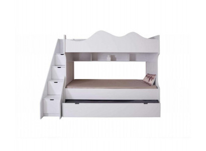 Wäisst Stockbett Kannerbett Bett Kannermeubel Garnitur Modern Kanner