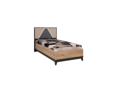 Bett 120 cm Kannerbett Bettgestell Kannerzëmmer Brong Holz Better Nei