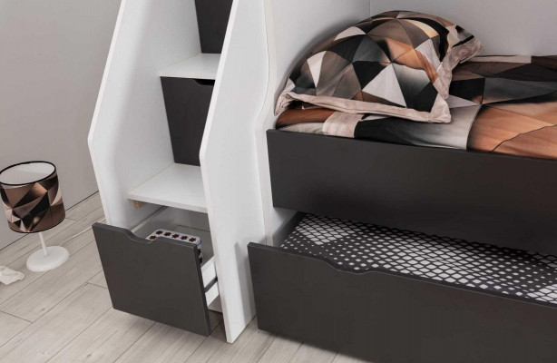 Stockbett Bett Kannerbett Kannermebel Grom Garnitur Modern Kanner