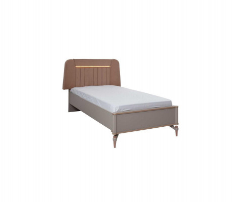 Kannerbett Kanner-Miwwelen Kannerbett Komplett Beige Holz Set 5-teileg Modern