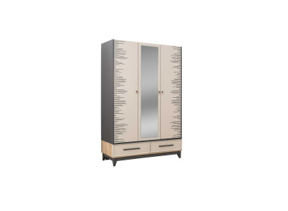 Moderne Kleederschaf fir Kanner Holzschaf Schaf Holz Beige