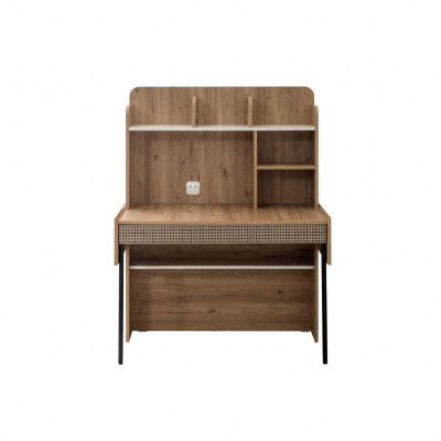 Schreifdësch Bürosdësch Computerdësch Brong Bürosmiwwelen Holz Dësch Regaler