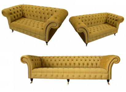 Sofagarnitur 3+2+2 Sëtzer Set Design Canapé Polster Sofas Modern Garnitur