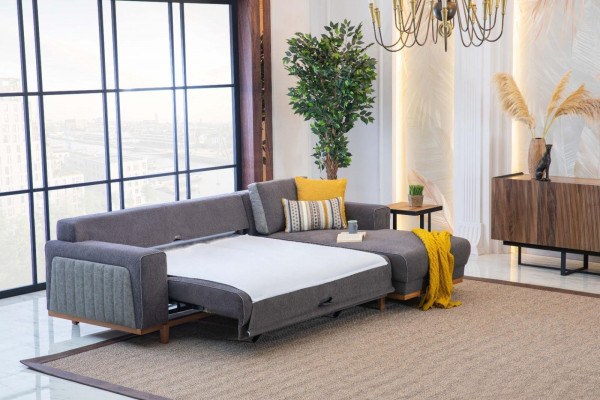 Luxus Ecksofa L-Form fir Wunnzëmmer Modernen Designen Nei a Qualitativ héichwäerteg Miwwelen