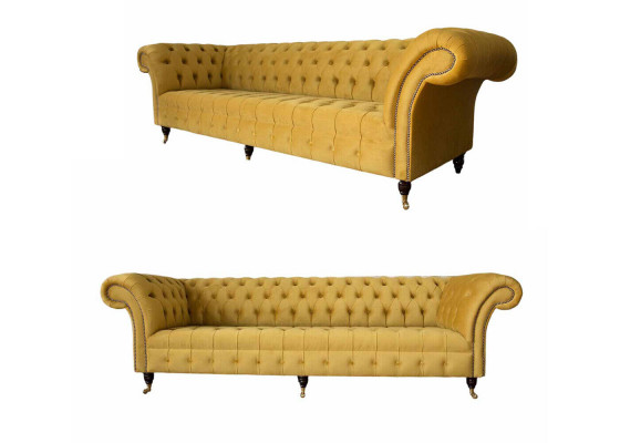 Luxus Beige Sofasëtzer 3+3 Sëtzer Modern Couch Wunnzëmmer Stil Miwwelen
