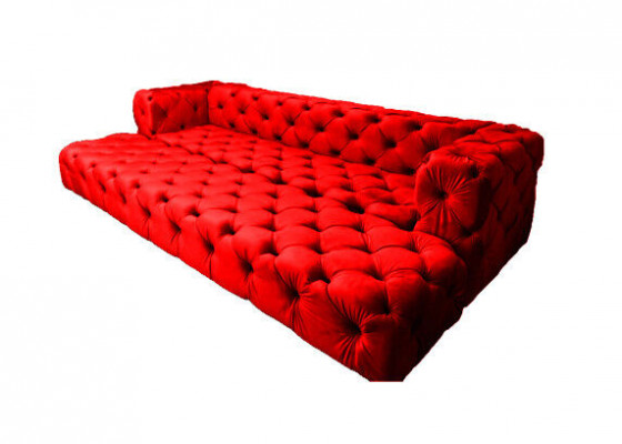 Luxus Sofa 5 Sëtzer Couch Polstersofa XXL Sofas Wunnzëmmer Stoff