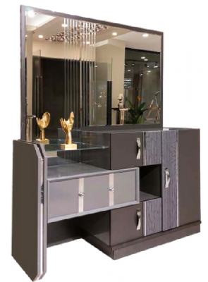 Luxus Gro Komplett-Schlofzëmmer Duebelbett 2x Nuetsdëscher Kleederschaf