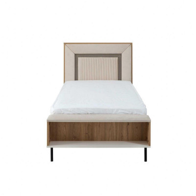 Modern komplett Kannersmöbel Kannerbett brong Holz Set 4 Deeler Bett Nei