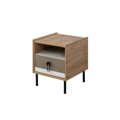 Modern komplett Kannersmöbel Kannerbett brong Holz Set 4 Deeler Bett Nei