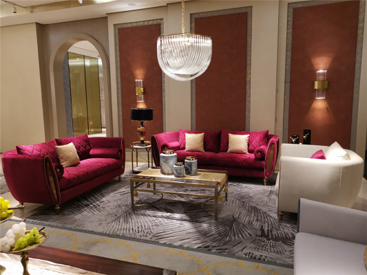 Design 4-Sëtzer Polstersofa Luxus Couch - Italieneschen Stil Wunnzëmmermiwwelen