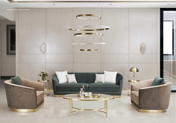 Grouss XXL Luxus Sofa Couche Polster Sëtz Garnitur 4 Sëtzer Couchen Sofen Stoff Nei