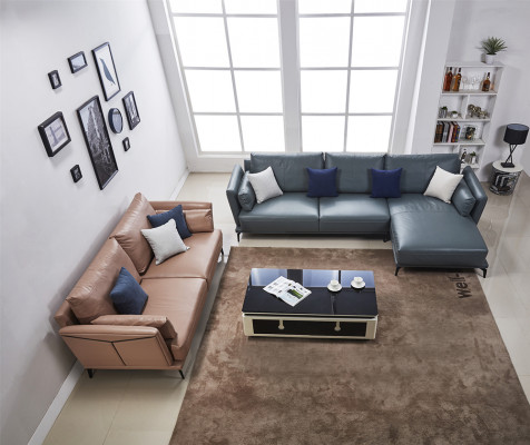 Design Ecksofa Wunnlandschaft Sofa Canapé L-Form Polster Canapéen Lieder Canapéen