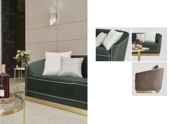 Sofagarnitur 3+2+1 Sëtzer Set Design Sofas Polster Couchen Modern Couch Samt