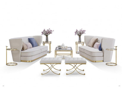 Sofa 2 Sëtzer Luxus Designer Couch Neit Sofa Luxus Polstersofas Zweisëtzer Neit