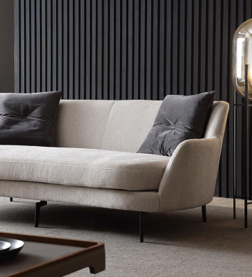 Design Zweesëtzer Miwwelen 2 Sëtz Sofa Canapé Polster Lounge Club Canapéë Sofas