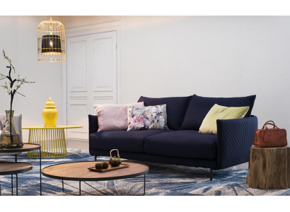 Design Drësëtzer Miwwelen 3 Sëtzer Sofa Couch Polster Lounge Club Couchen Sofas