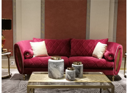 Design 4-Sëtzer Polstersofa Luxus Couch - Italieneschen Stil Wunnzëmmermiwwelen