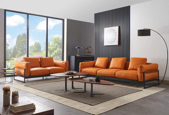 Designer Sofa Sofasgarnitur 3+2 Sëtzer Canapé Polster Garnitur Italienesch Miwwelen