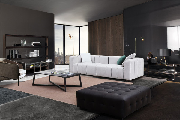 Designer Miwwel Sofa Canapé 3 Sëtzer Polster Sofas Wunnzëmmer Canapéën Dräisëtzer