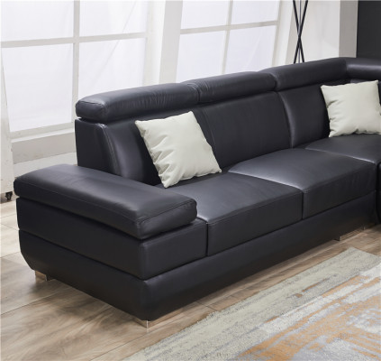 Modern Sofa Eckgarnitur U-Form Gepolsterte Ecke Couch Designer Sëtz Miwwel Couchen