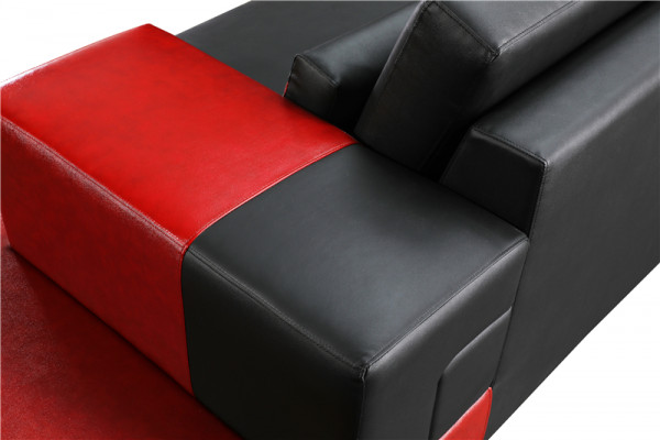 Canapé Ecksofa Lieder Wunnlandschaft Garnitur Design Modern Canapé L-Form Dësch