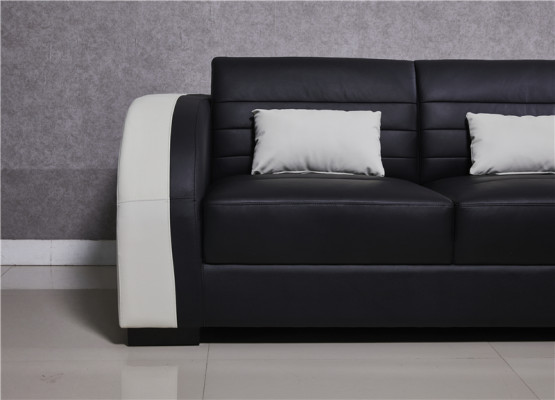Garnitur Wunnlandschaft L-Form Nei Designer Sofa Canapé Ecksofa + Hocker Polster