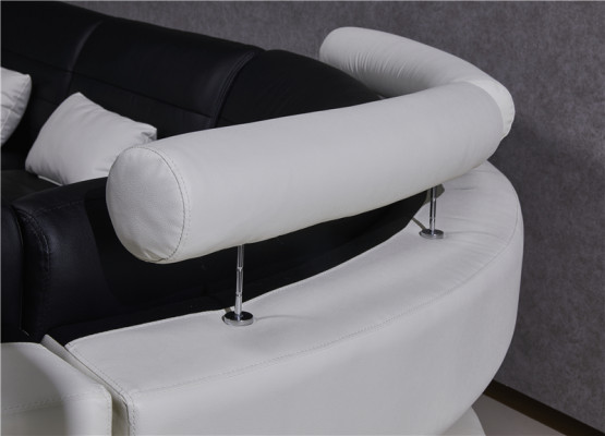 Garnitur Wunnlandschaft L-Form Nei Designer Sofa Canapé Ecksofa + Hocker Polster