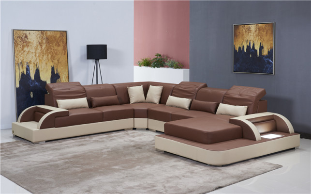 Wunnlandschaft U Form XXL Ecksofa Sofa Couch Polster Garnitur Lieder Sofas Eck