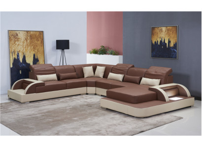 Wunnlandschaft U Form XXL Ecksofa Sofa Couch Polster Garnitur Lieder Sofas Eck