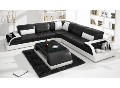 Lieder Modern Canapé Wunnlandschaft Liedersefa Sofasët Sofa L-Form Wunnzëmmerdësch