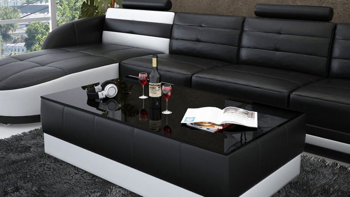 Këssen Eck Canapé Designer Sëtz Miwwel Canapéë Modern Sofa Eckgarnitur U Form