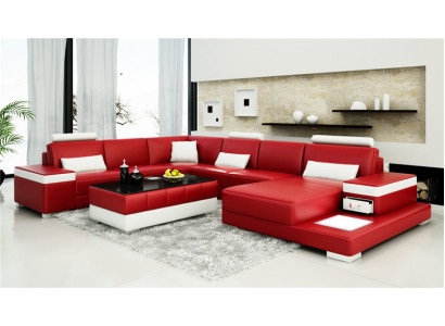 Designer Sofa Couch Ecksofa Luxus Polster Garnitur Wunnlandschaft U-Form Neit